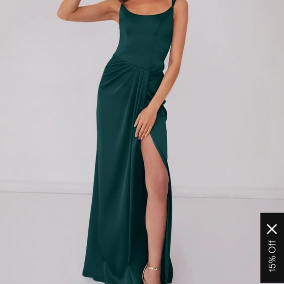 Azazie Barbie Dresses & Skirts - Azazie Formal dress, Pine NWT